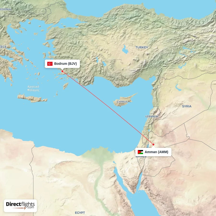 BJV - AMM route map