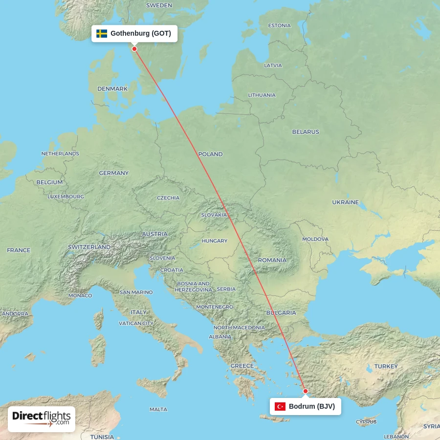 BJV - GOT route map
