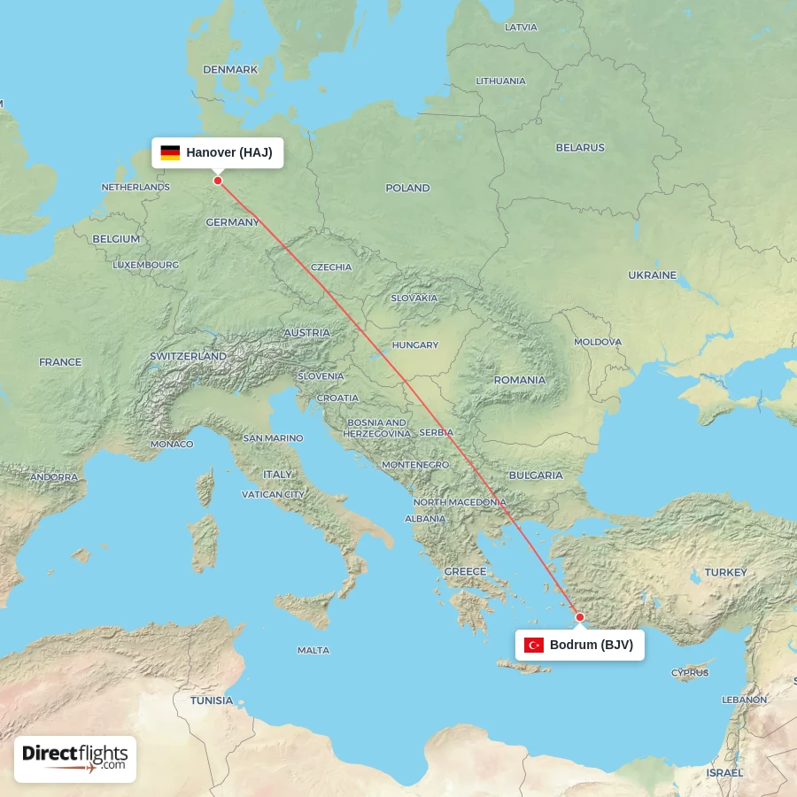 BJV - HAJ route map