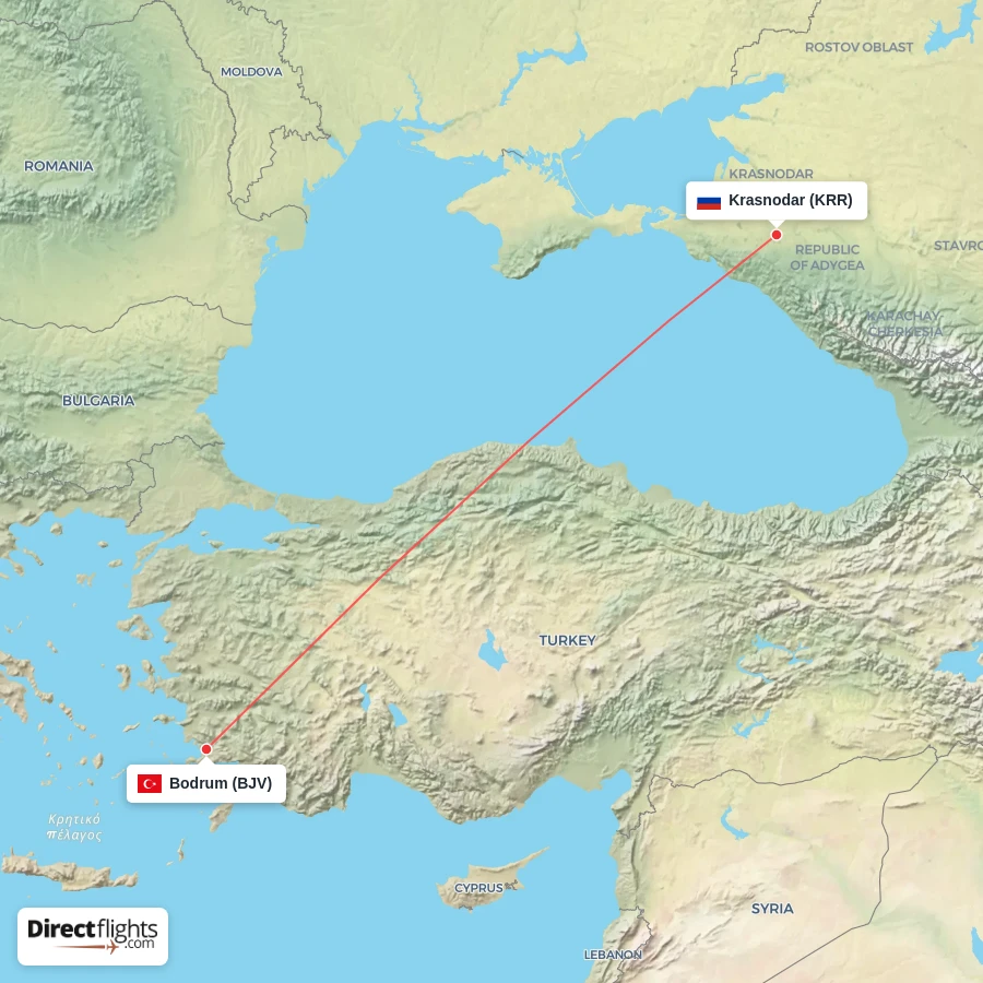 BJV - KRR route map