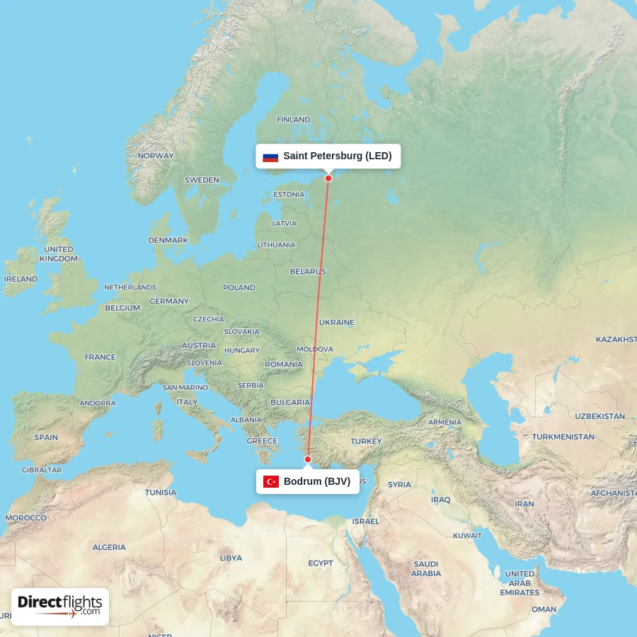 BJV - LED route map