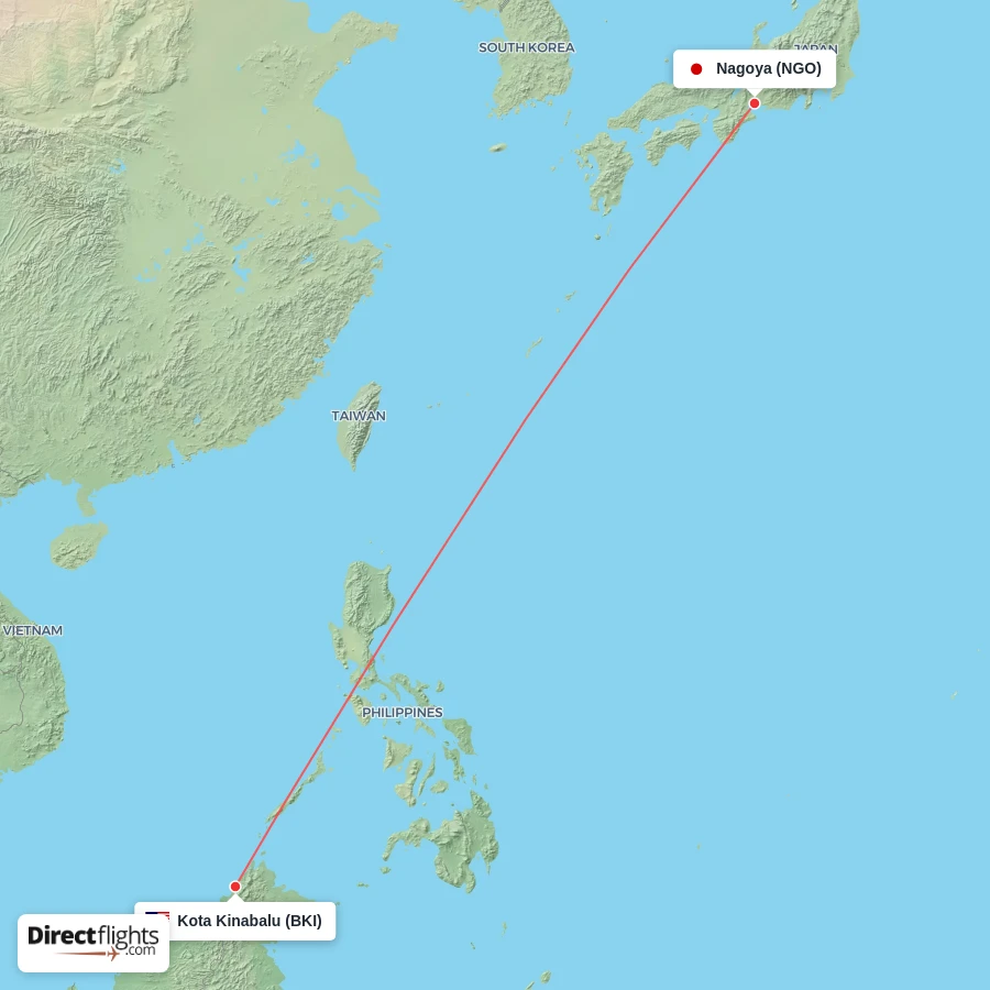 BKI - NGO route map