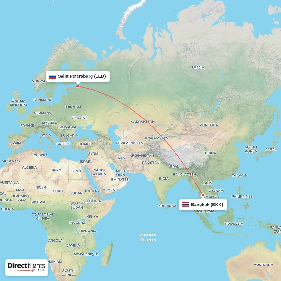 BKK - LED route map