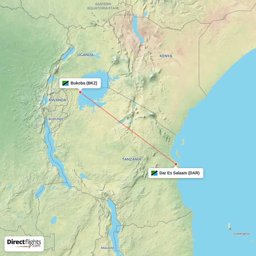 BKZ - DAR route map