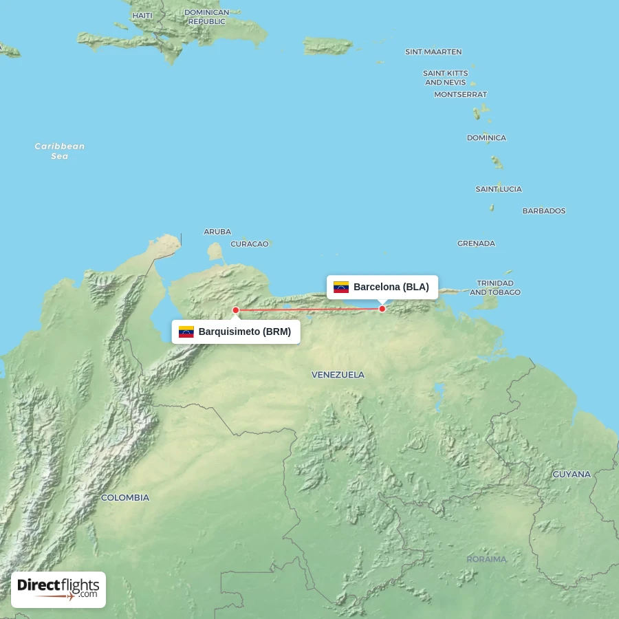 BLA - BRM route map