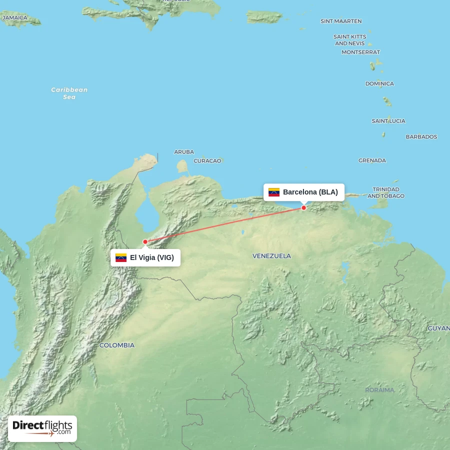 BLA - VIG route map