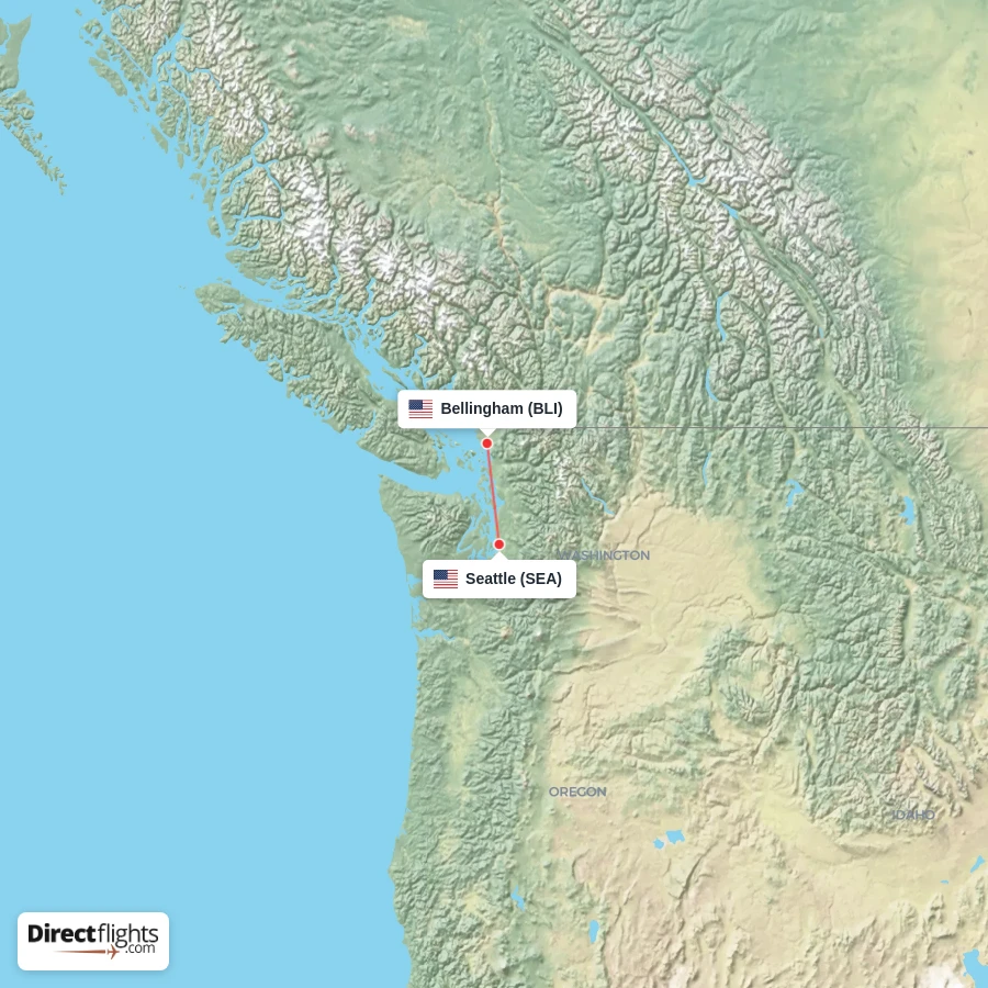 BLI - SEA route map