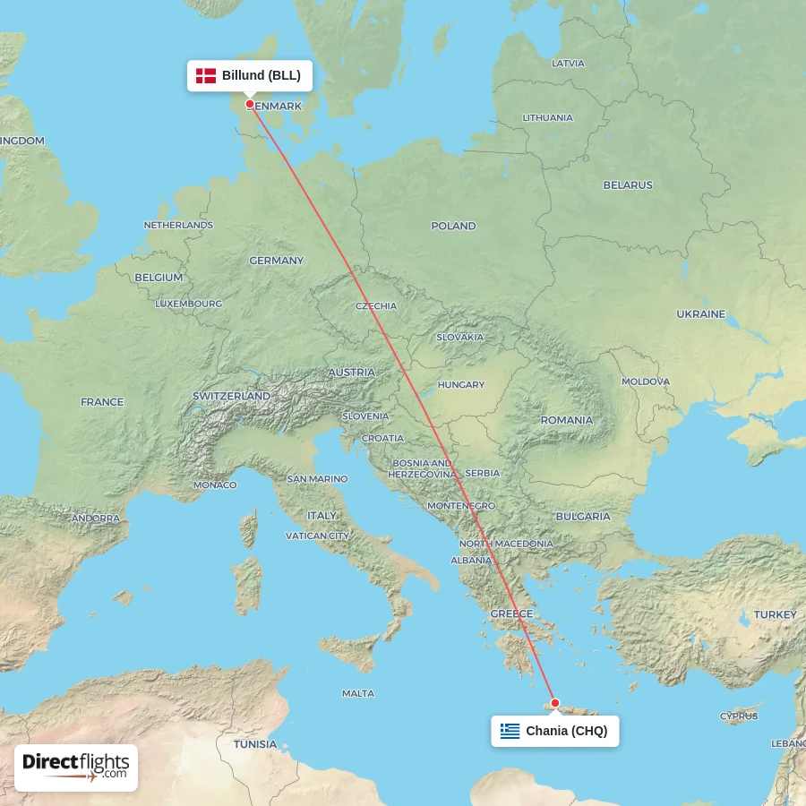 BLL - CHQ route map