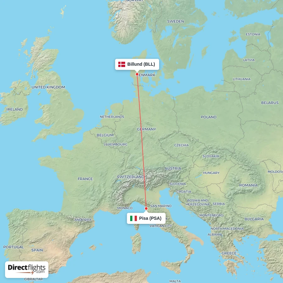 BLL - PSA route map