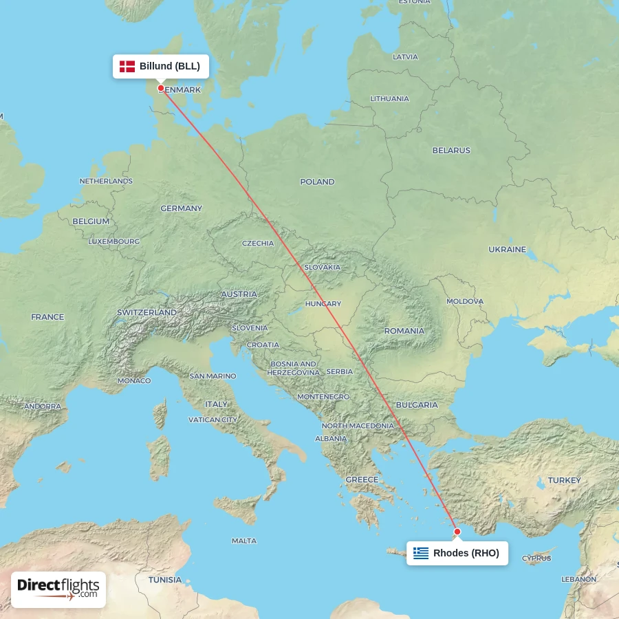 BLL - RHO route map