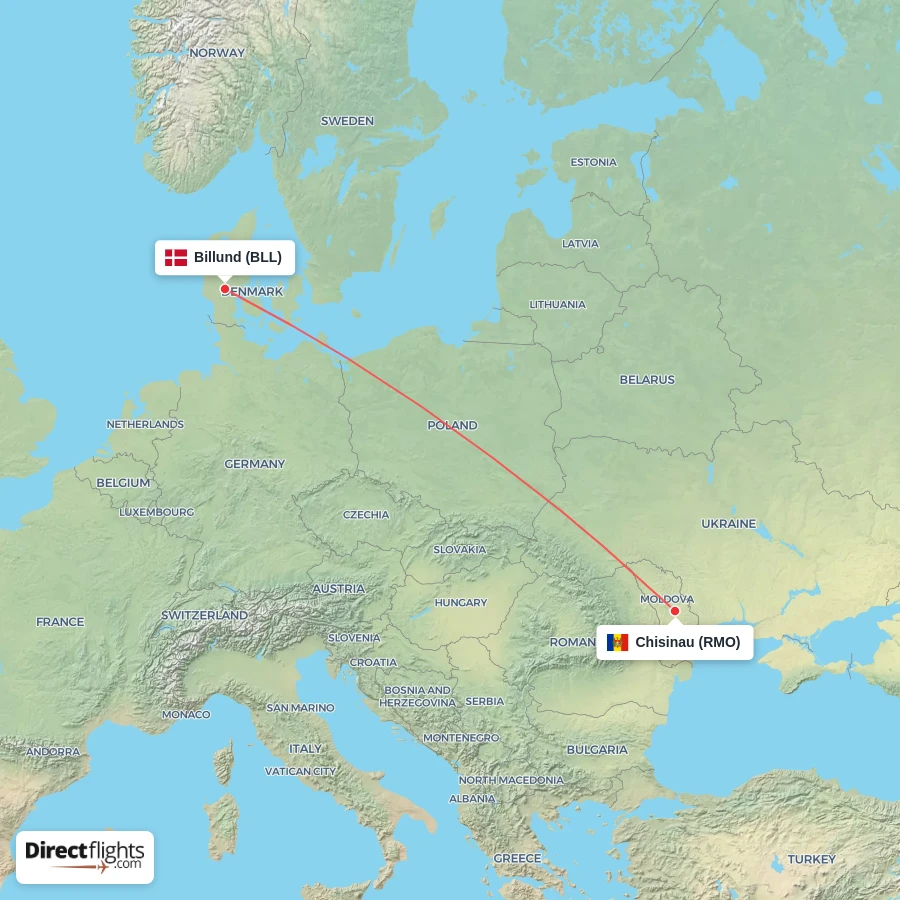 BLL - RMO route map