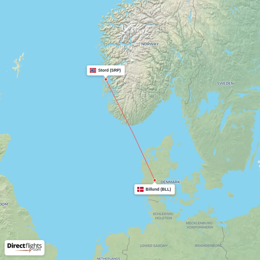 BLL - SRP route map