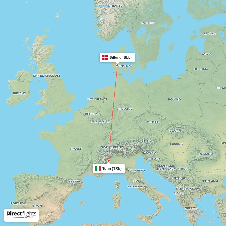 BLL - TRN route map
