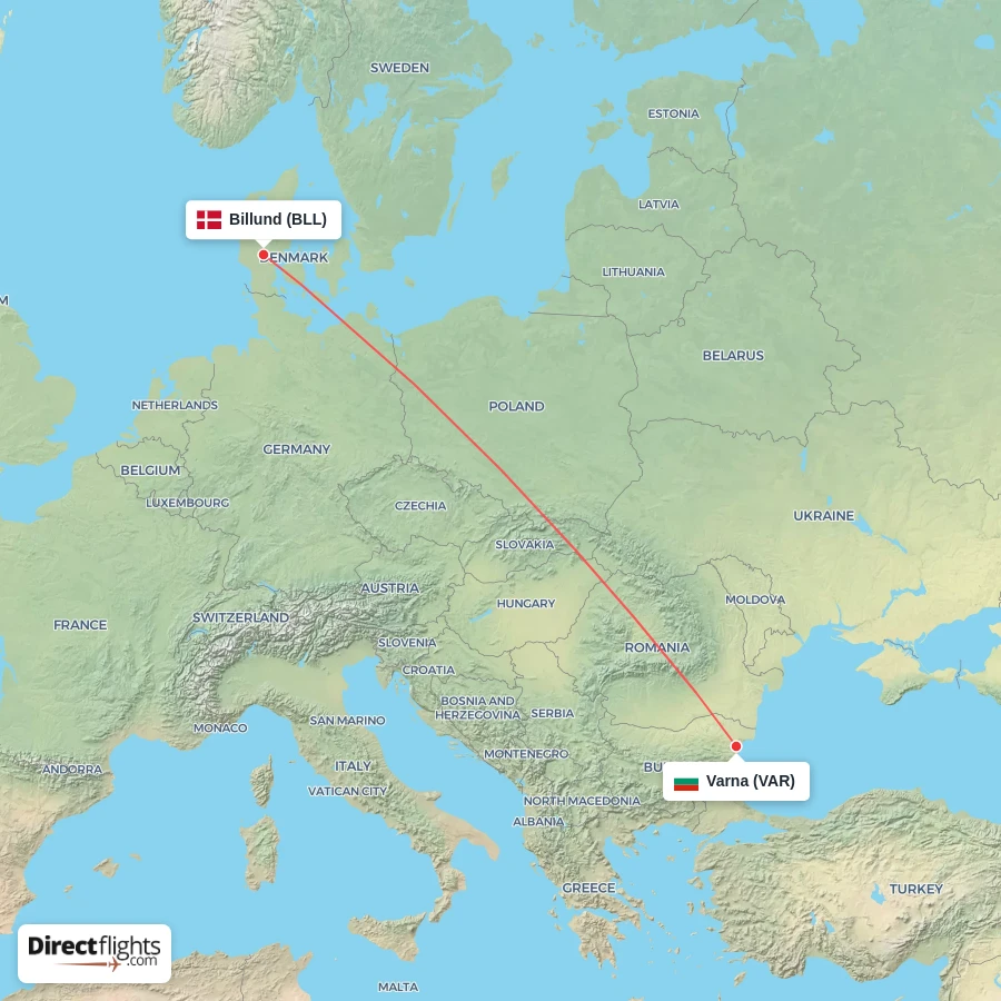 BLL - VAR route map