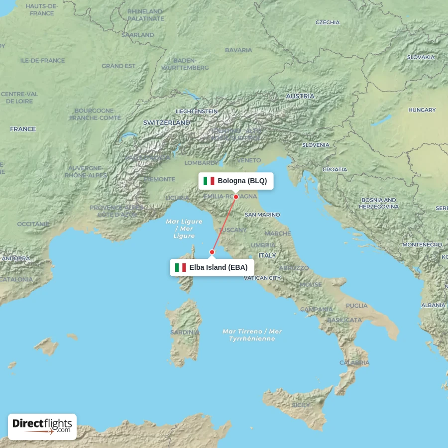 BLQ - EBA route map