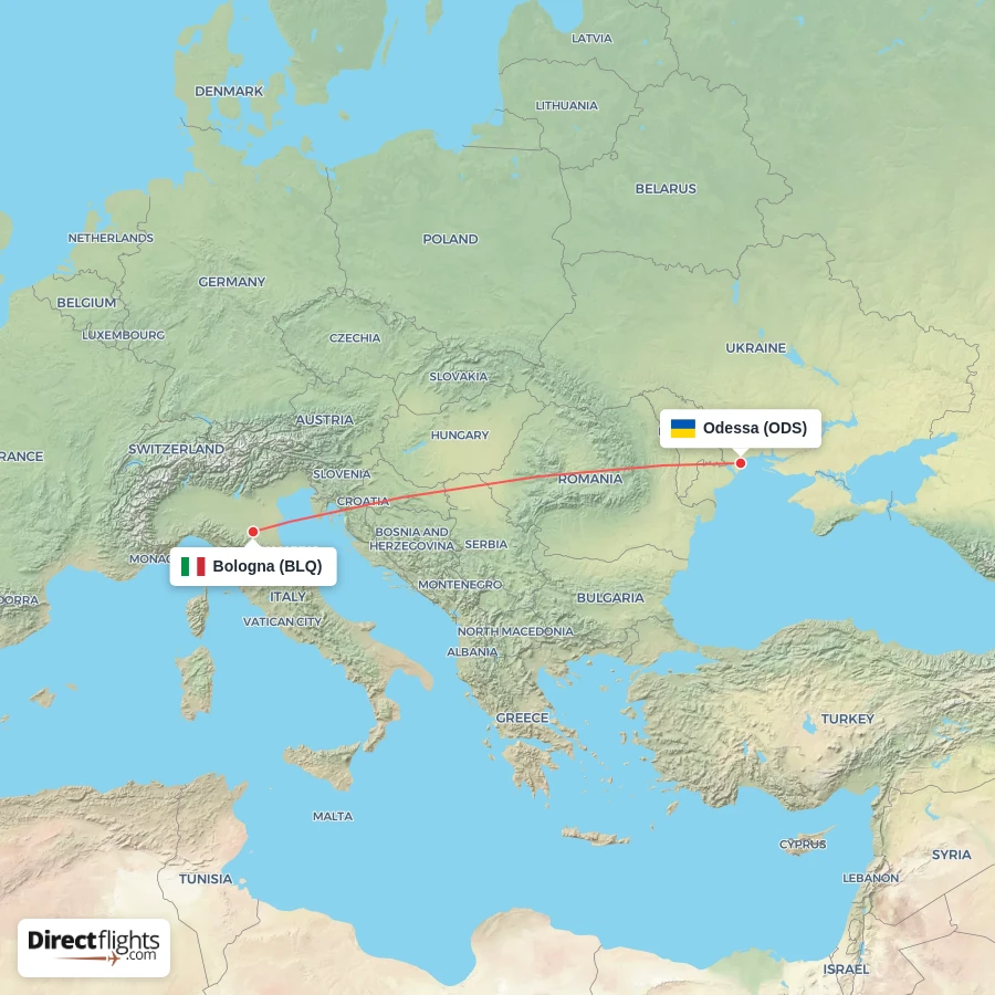 BLQ - ODS route map
