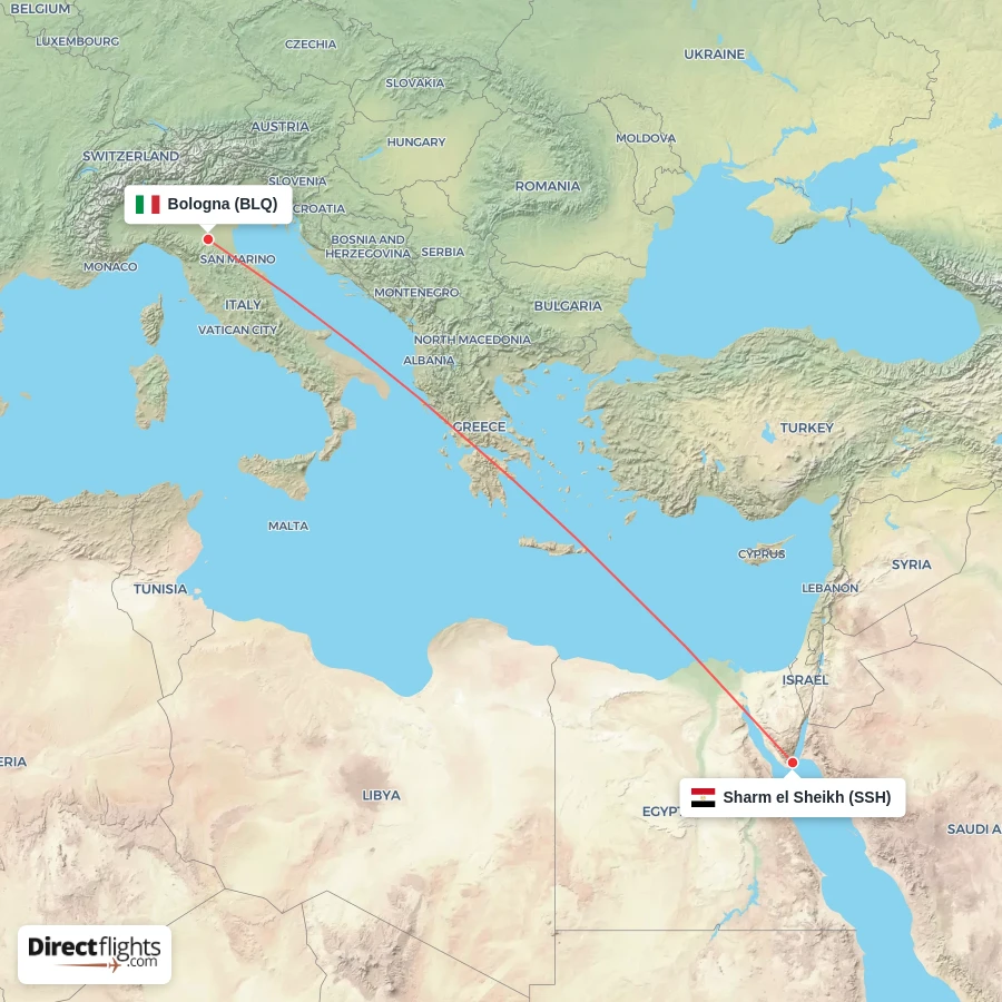 BLQ - SSH route map