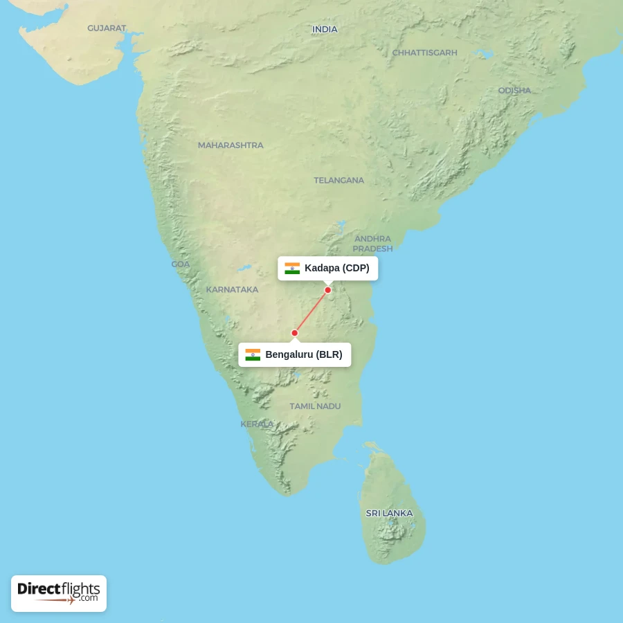 BLR - CDP route map