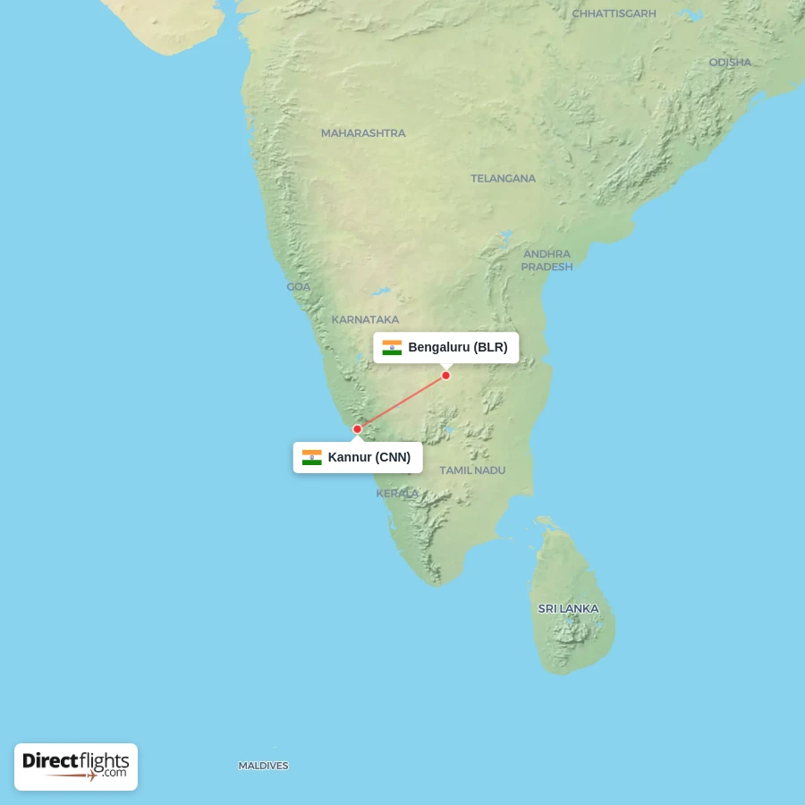 BLR - CNN route map