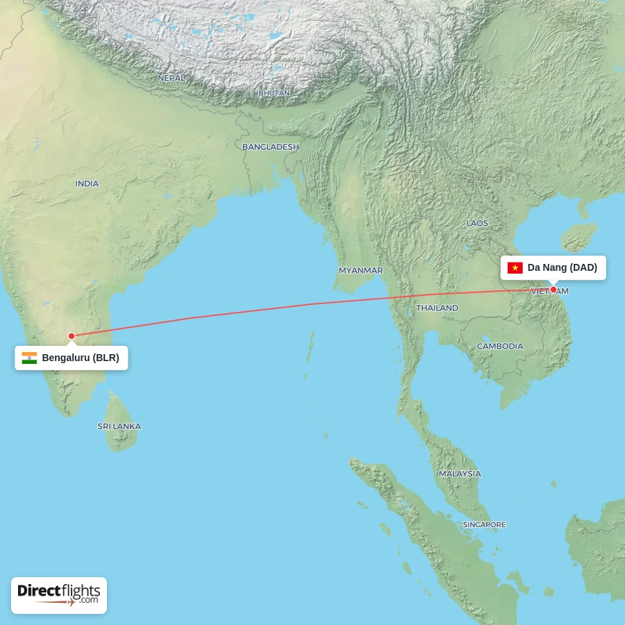 BLR - DAD route map