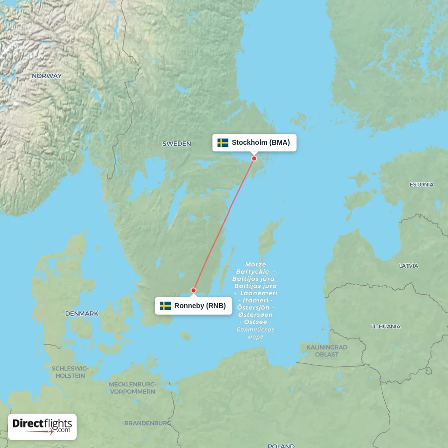 BMA - RNB route map
