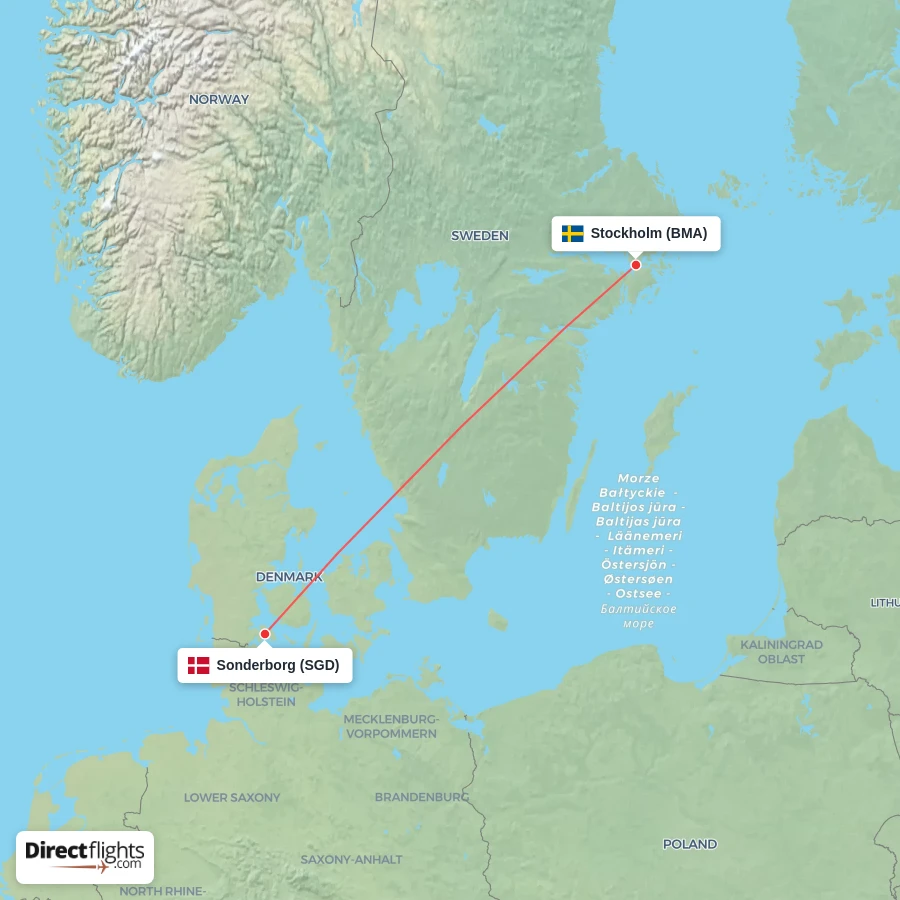 BMA - SGD route map