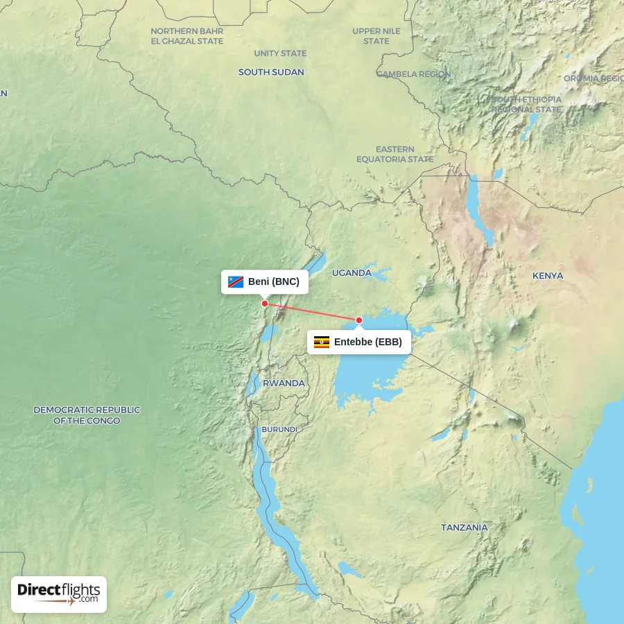 BNC - EBB route map