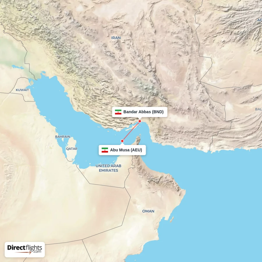 BND - AEU route map