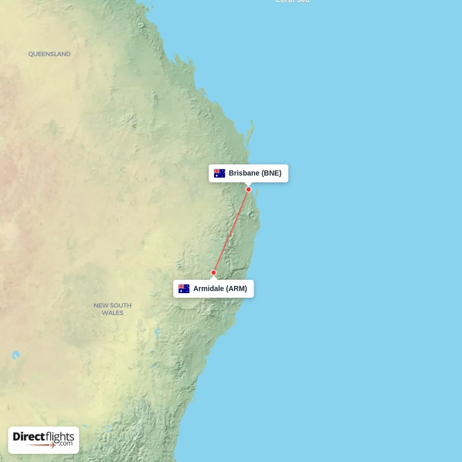 BNE - ARM route map