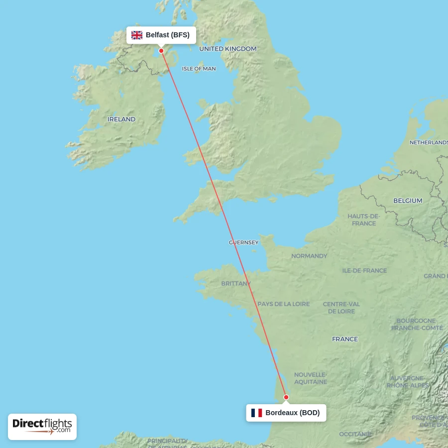 BOD - BFS route map