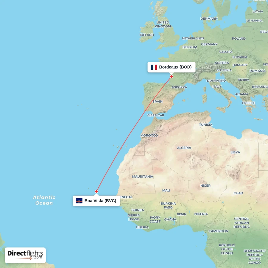 BOD - BVC route map