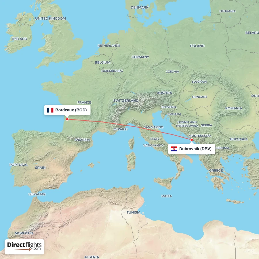 BOD - DBV route map