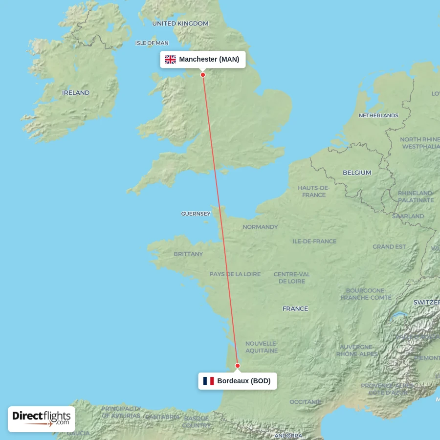 BOD - MAN route map