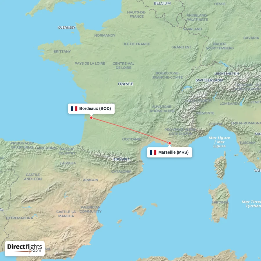 BOD - MRS route map