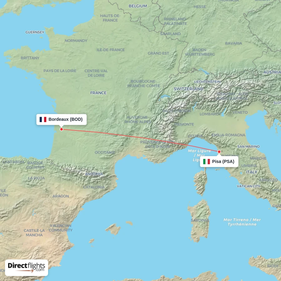 BOD - PSA route map