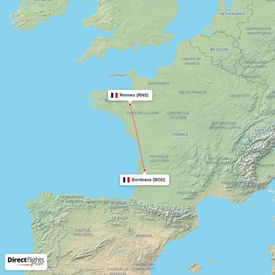 BOD - RNS route map