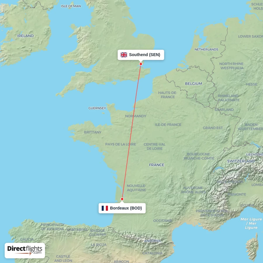 BOD - SEN route map