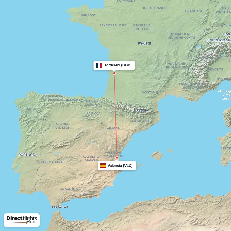 BOD - VLC route map