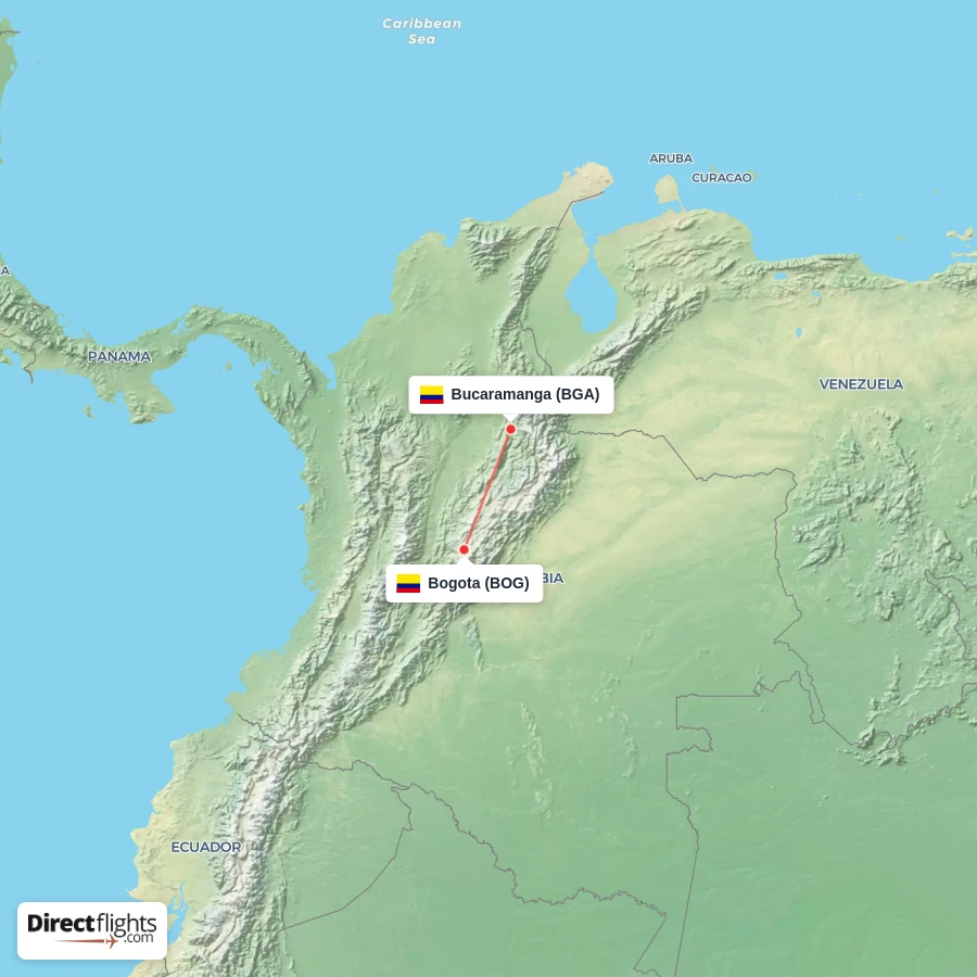 BOG - BGA route map