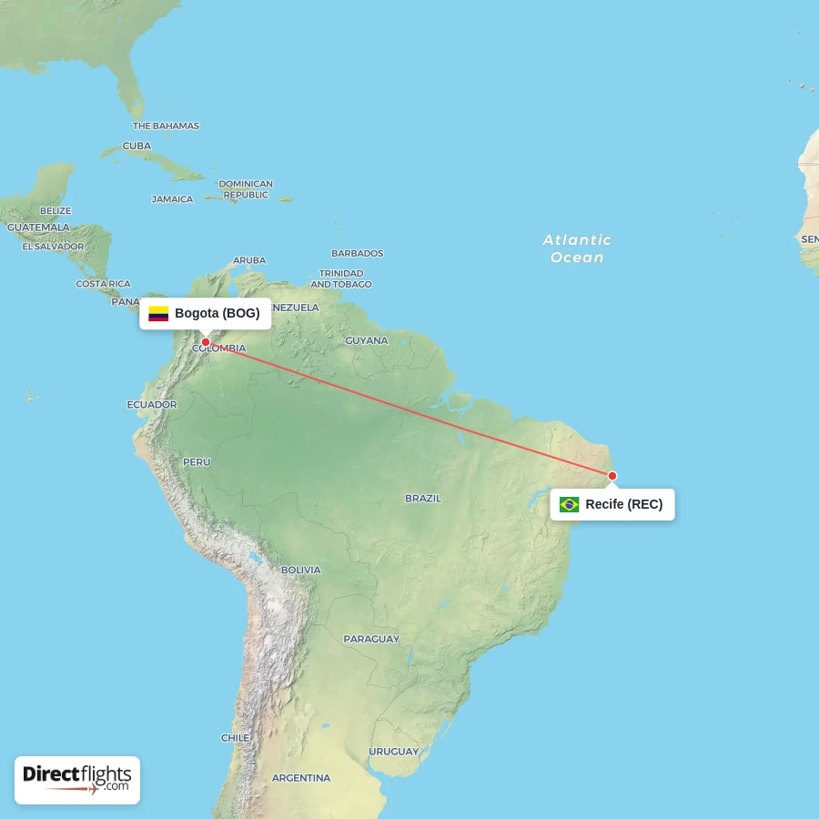 BOG - REC route map