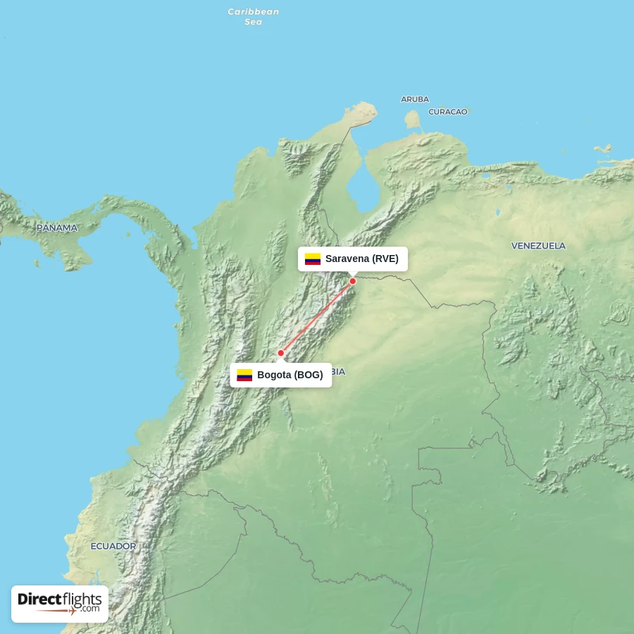 BOG - RVE route map