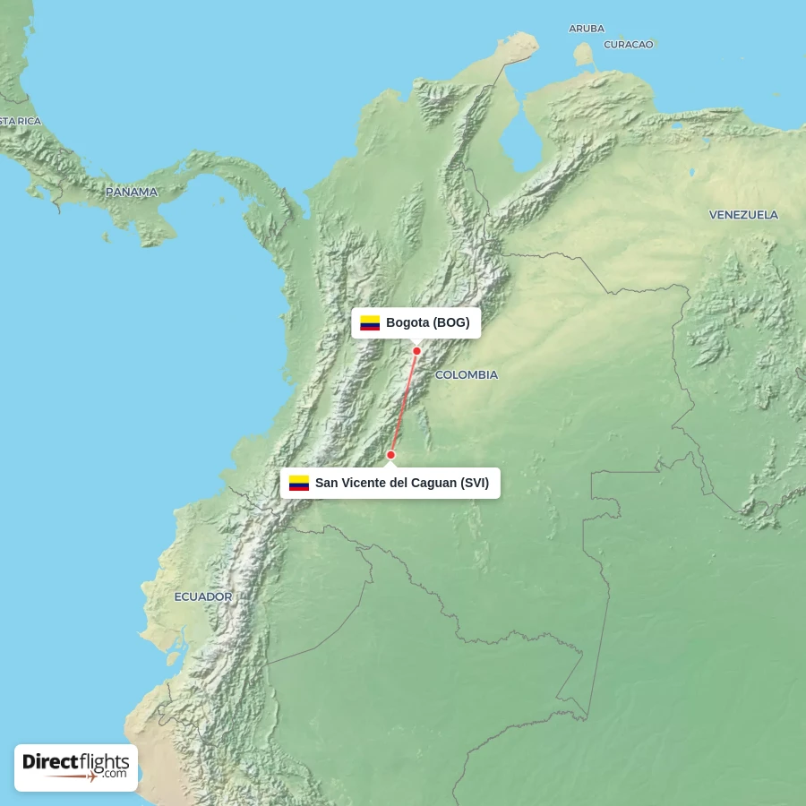 BOG - SVI route map