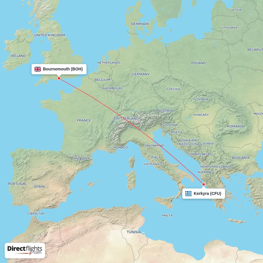 BOH - CFU route map
