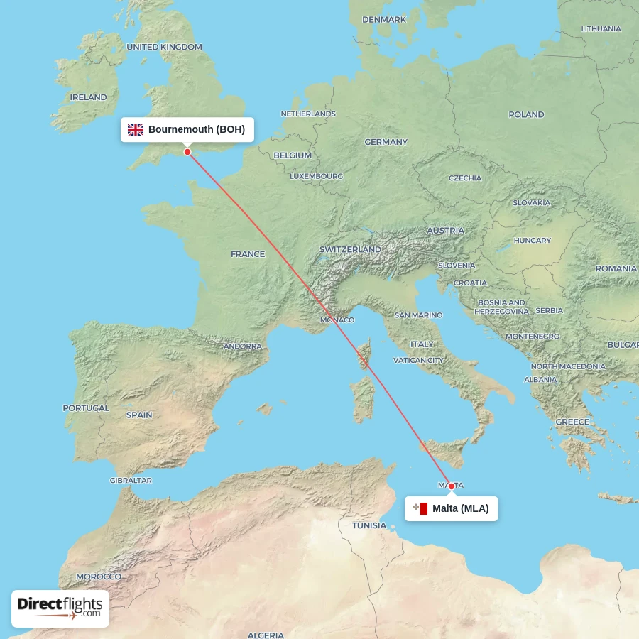 BOH - MLA route map