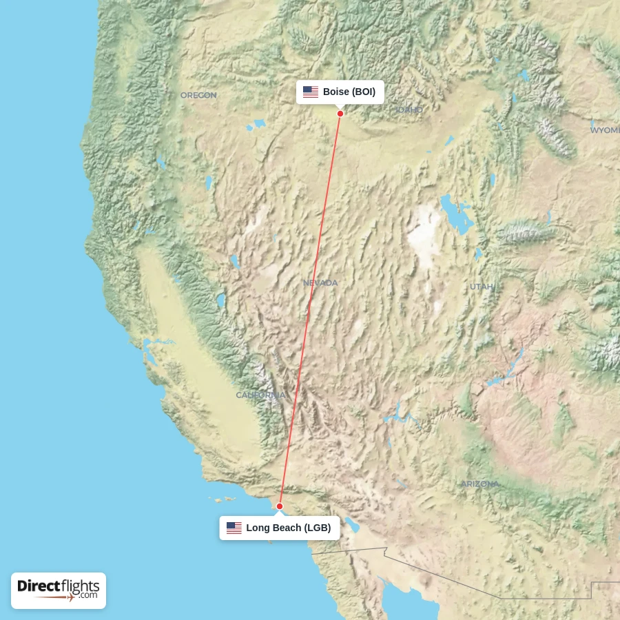 BOI - LGB route map