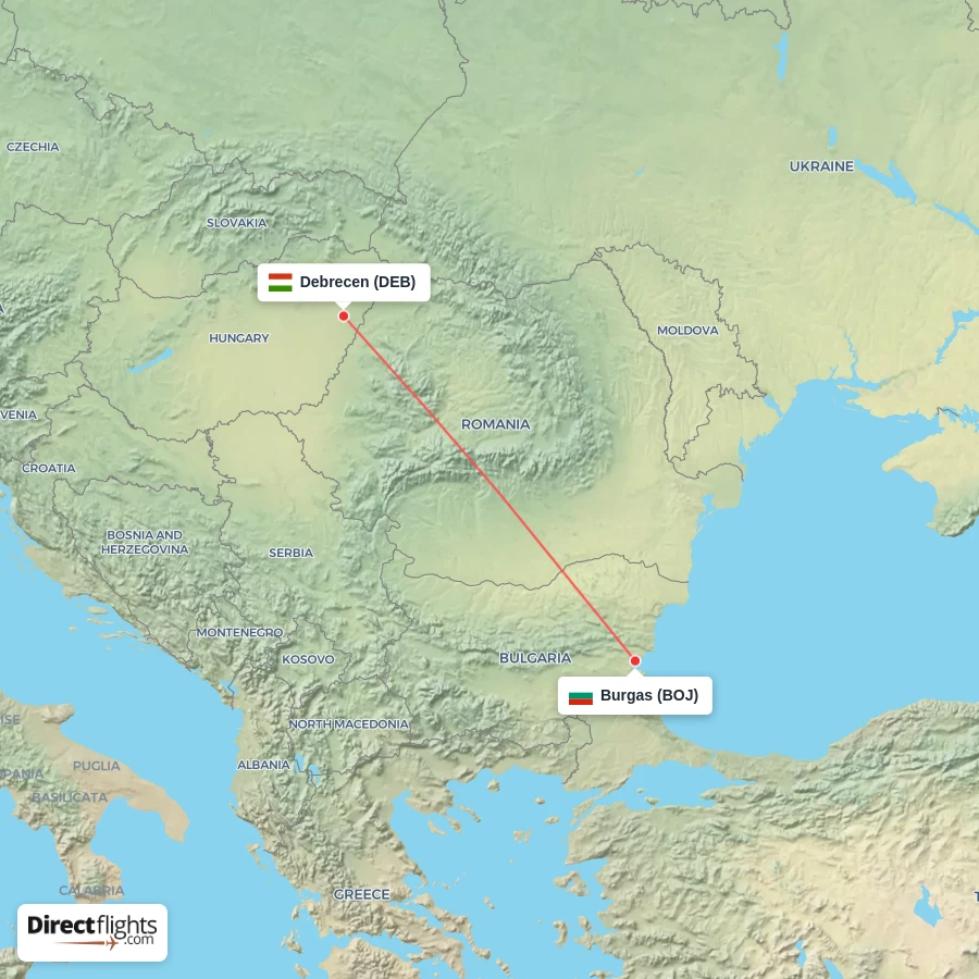 BOJ - DEB route map