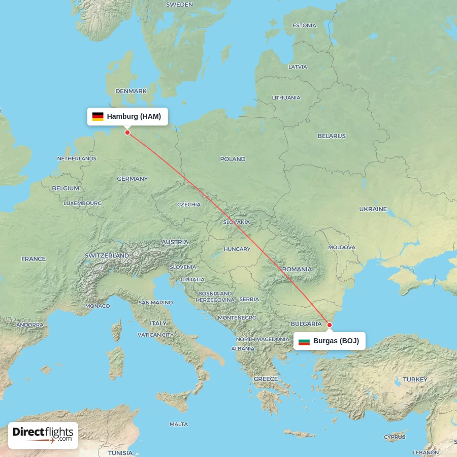 BOJ - HAM route map