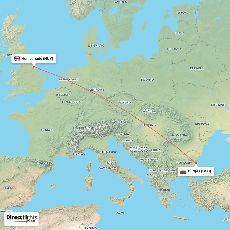 BOJ - HUY route map