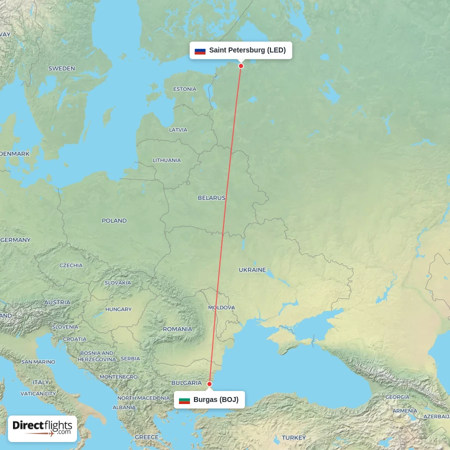 BOJ - LED route map