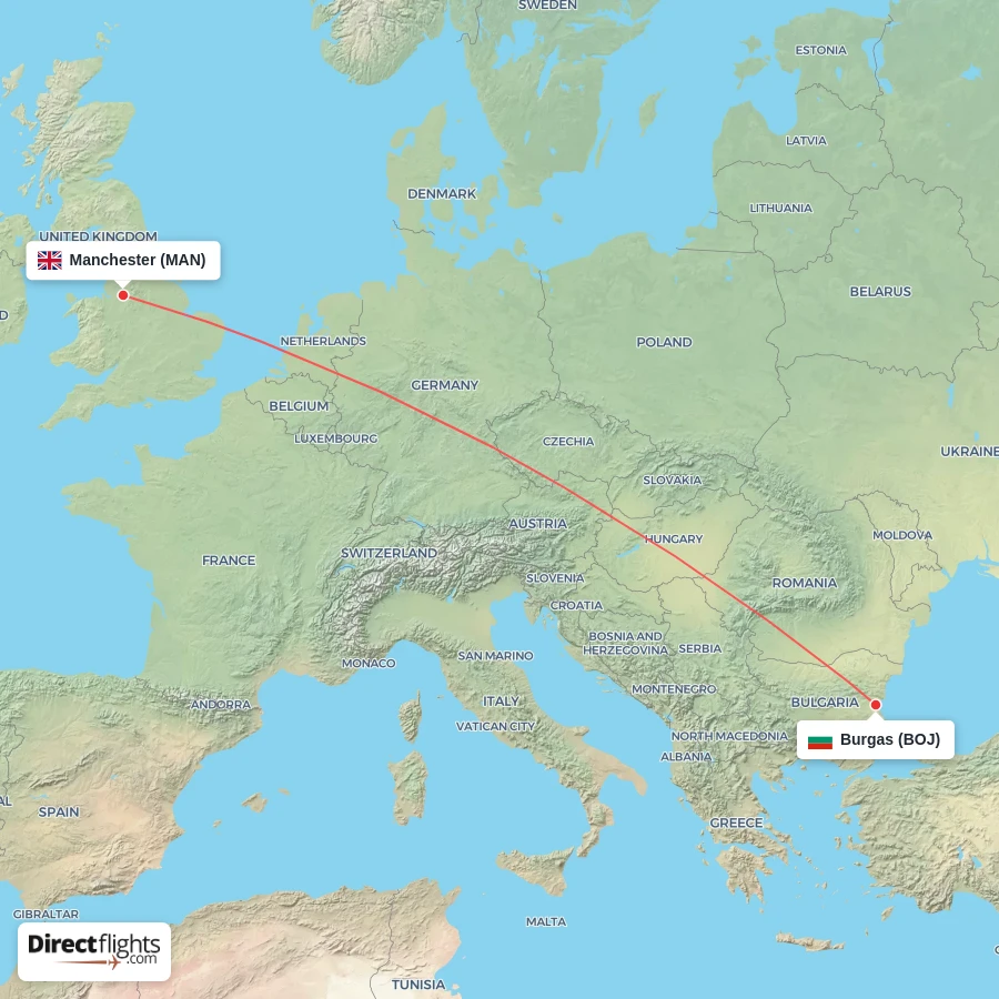 BOJ - MAN route map